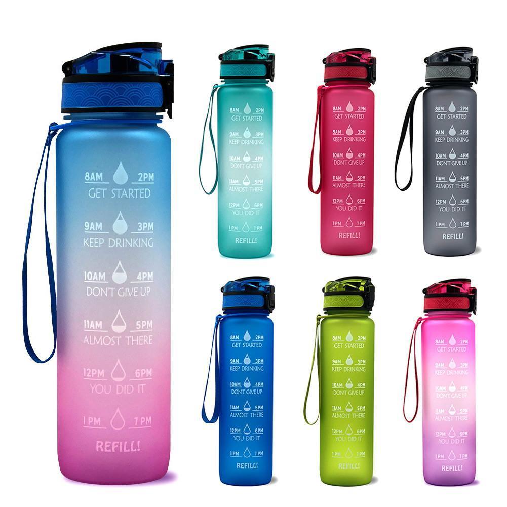 Gradient Bouncing Sports Water Bottle