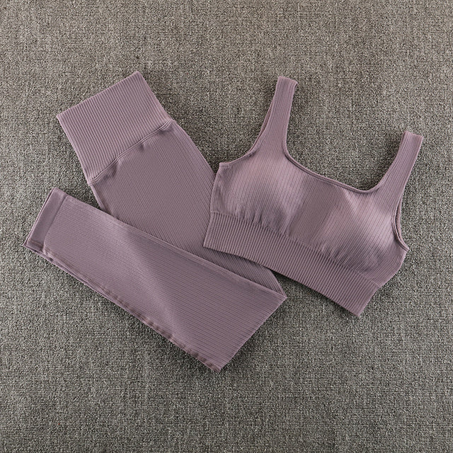 Women's Seamless Yoga Gym Set