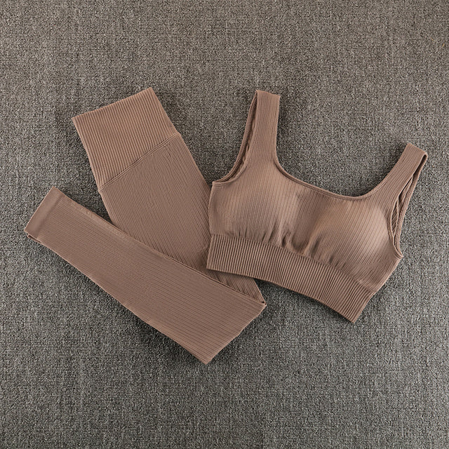 Women's Seamless Yoga Gym Set