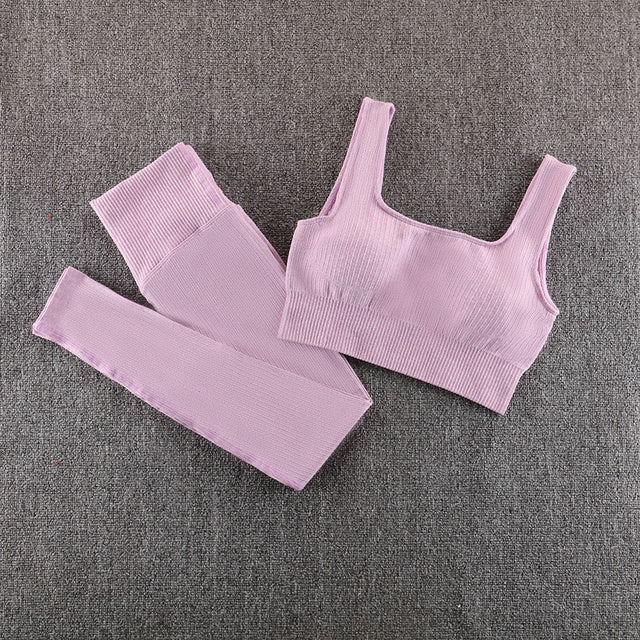 Women's Seamless Yoga Gym Set