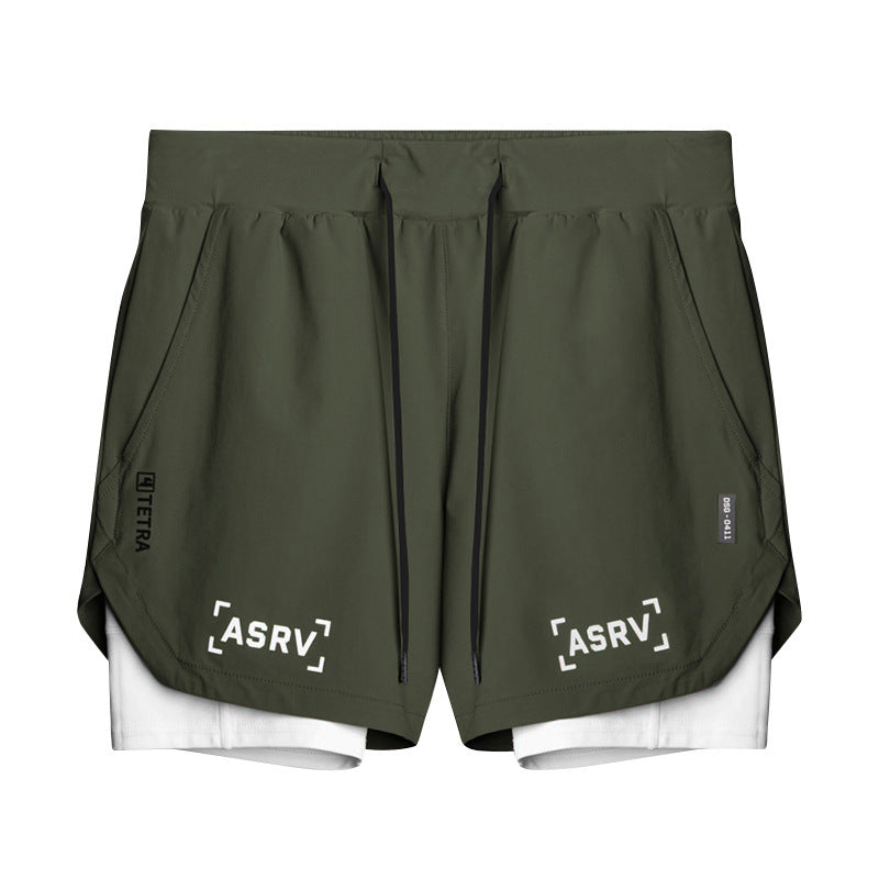 Quick-Dry Dual Layer Running Shorts