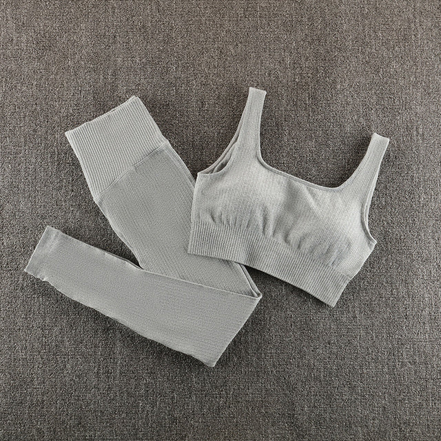 Women's Seamless Yoga Gym Set