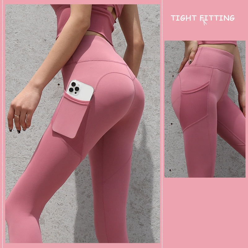 Women's Seamless Yoga Pocket Leggings