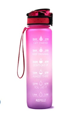 Gradient Bouncing Sports Water Bottle