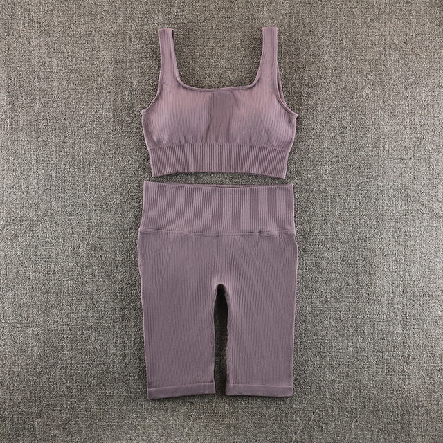 Women's Seamless Yoga Gym Set