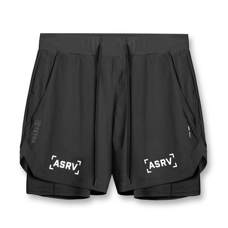 Quick-Dry Dual Layer Running Shorts